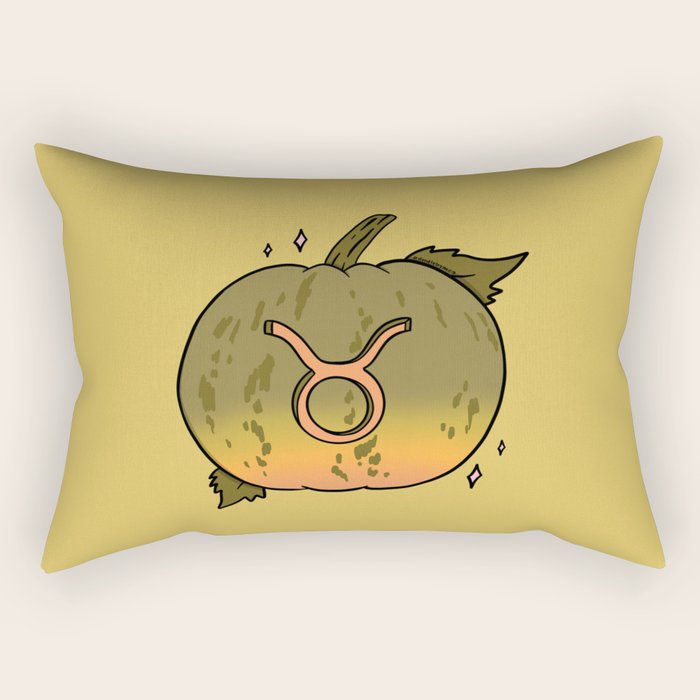 Taurus Pumpkin Rectangular Pillow Gallery Image 2
