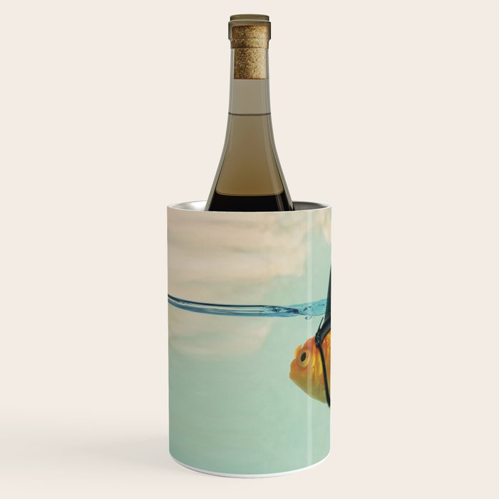 Brilliant DISGUISE - Goldfish with a Shark Fin Wine Chiller Gallery Image 2