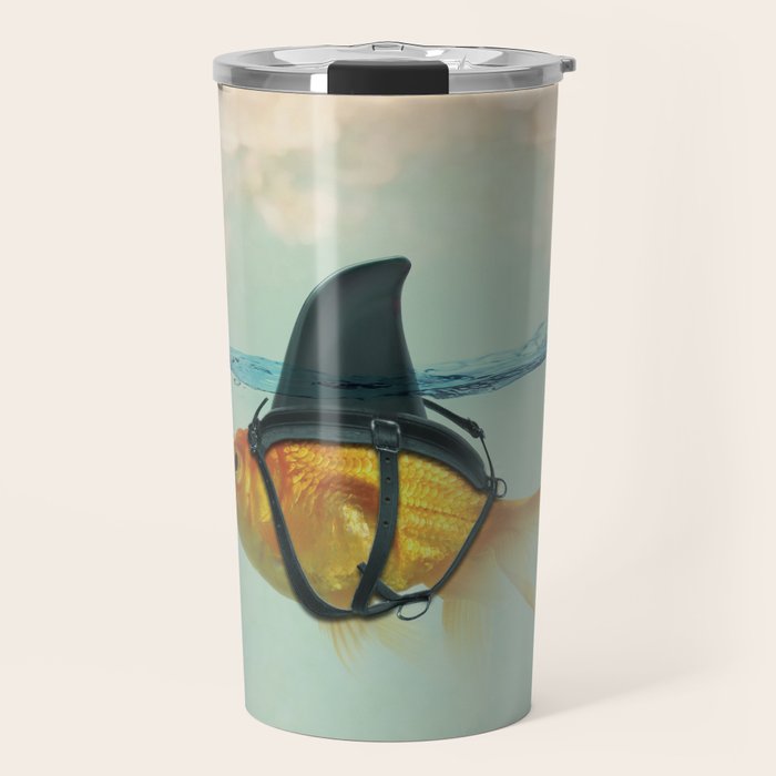 Brilliant DISGUISE - Goldfish with a Shark Fin Travel Mug Gallery Image 1