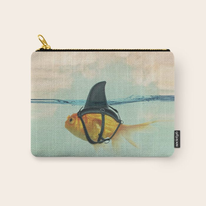 Brilliant Disguise - Goldfish With A Shark Fin Carry All Pouch