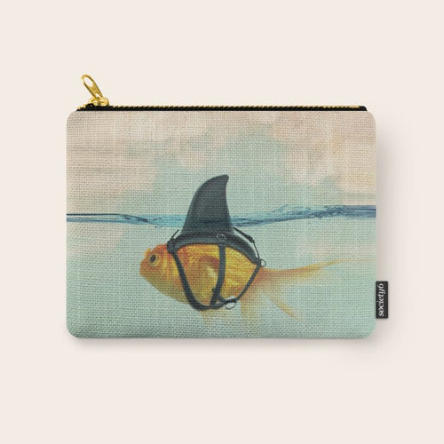 Brilliant Disguise - Goldfish With A Shark Fin Carry All Pouch