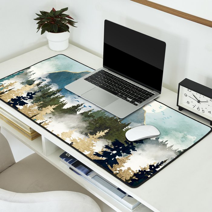 Misty Pines Desk Mat Gallery Image 2