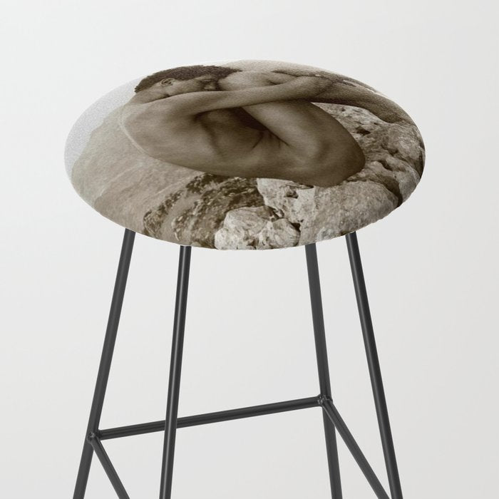 'Caino' Male Nude black and white photograph / black and white photography by Wilhem von Gloeden Stool Gallery Image 2