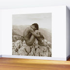 'Caino' Male Nude black and white photograph / black and white photography by Wilhem von Gloeden Wall Mural Gallery Image 2