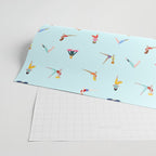 Yoga poses pattern Wrapping Paper Gallery Image 2