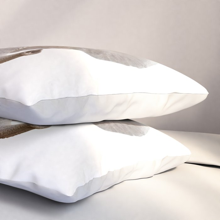 Baby Elephant, Safari Nursery Decor, Baby Animals Art Print by Synplus Pillow Sham Gallery Image 3