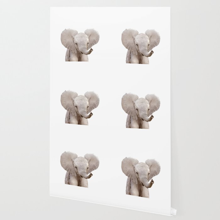 Baby Elephant, Safari Nursery Decor, Baby Animals Art Print by Synplus Wallpaper Gallery Image 2