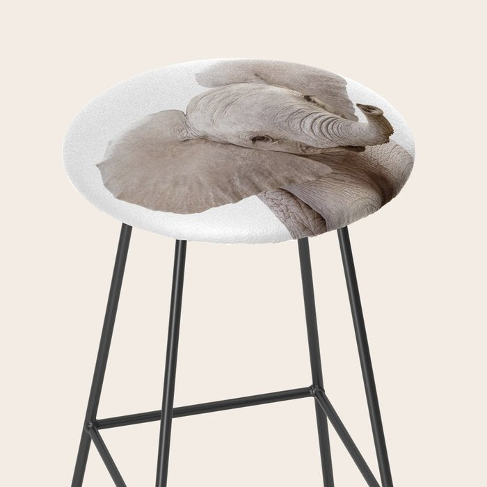 Baby Elephant, Safari Nursery Decor, Baby Animals Art Print by Synplus Stool Gallery Image 2