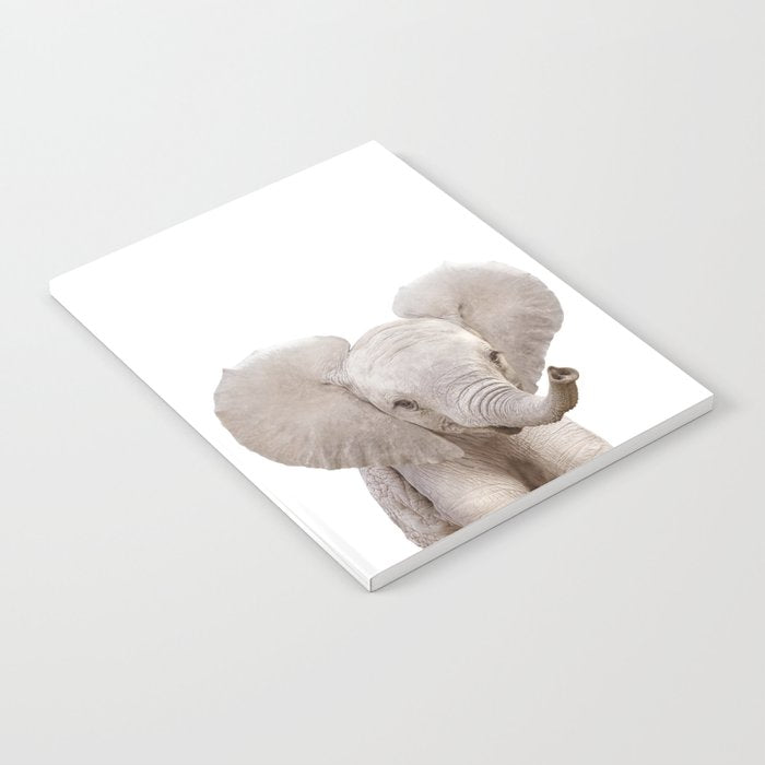 Baby Elephant, Safari Nursery Decor, Baby Animals Art Print by Synplus Notebook Gallery Image 1