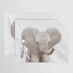 Baby Elephant, Safari Nursery Decor, Baby Animals Art Print by Synplus Placemat Gallery Image 1
