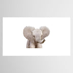 Baby Elephant, Safari Nursery Decor, Baby Animals Art Print by Synplus Tablecloth Gallery Image 2