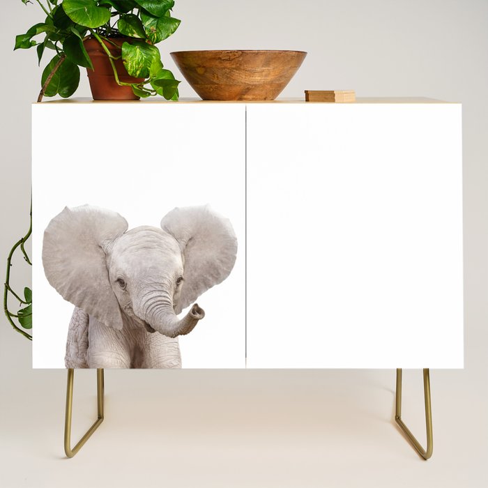 Baby Elephant, Safari Nursery Decor, Baby Animals Art Print by Synplus Credenza Gallery Image 1