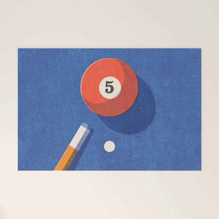 BALLS / Billiards - ball 5 I Welcome Mat Gallery Image 1