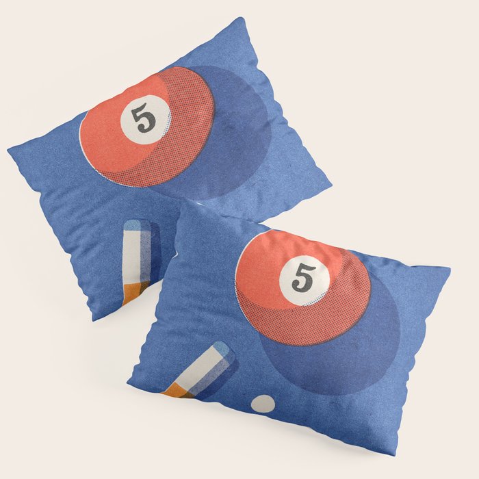 BALLS / Billiards - ball 5 I Pillow Sham Gallery Image 1
