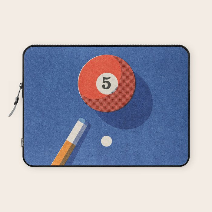 BALLS / Billiards - ball 5 I Laptop Sleeve Gallery Image 1