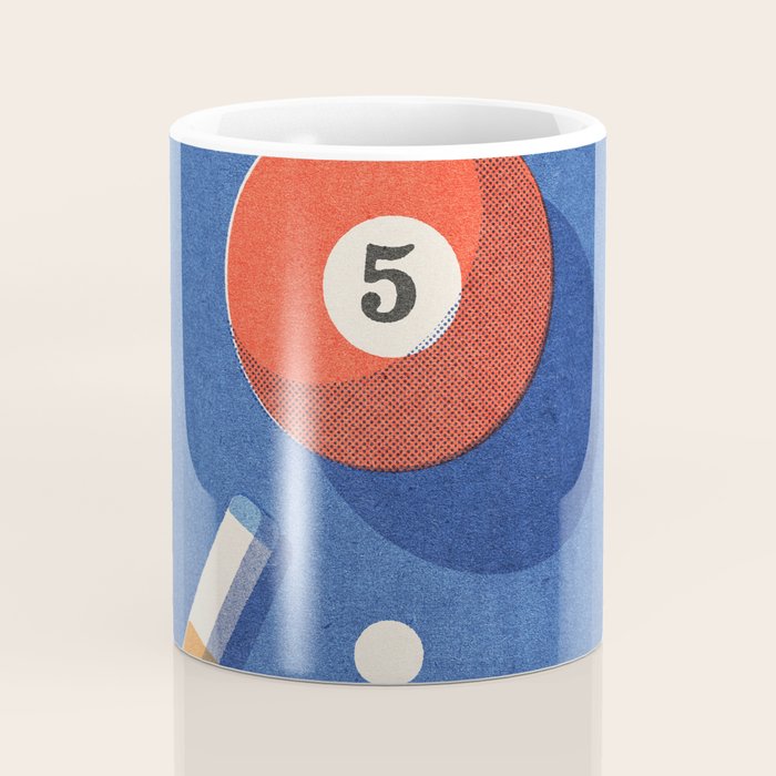 BALLS / Billiards - ball 5 I Coffee Mug Gallery Image 4