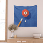 BALLS / Billiards - ball 5 I Wall Tapestry Gallery Image 2