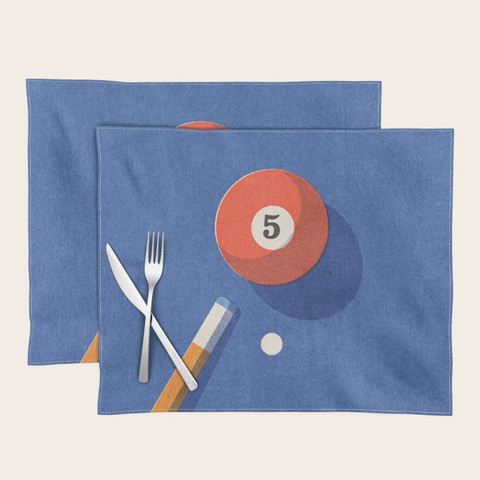 BALLS / Billiards - ball 5 I Placemat Gallery Image 1