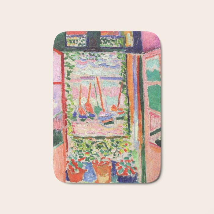 Henri Matisse The Open Window Bath Mat Gallery Image 1