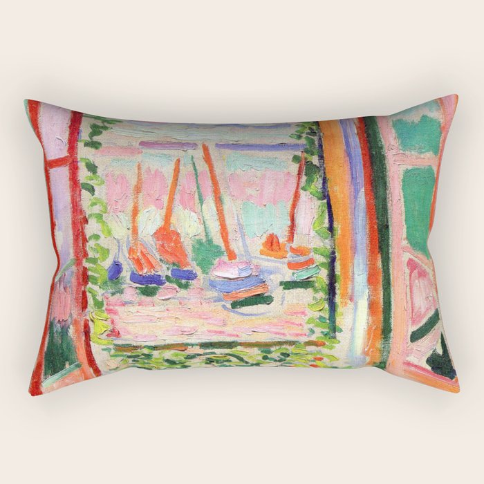 Henri Matisse The Open Window Rectangular Pillow Gallery Image 1