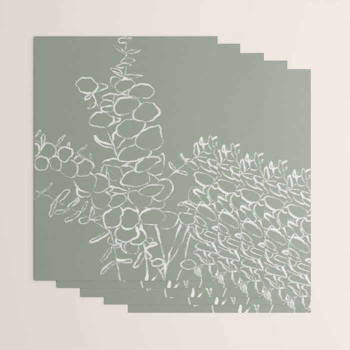 Eucalyptus Bunch Wrapping Paper Gallery Image 3