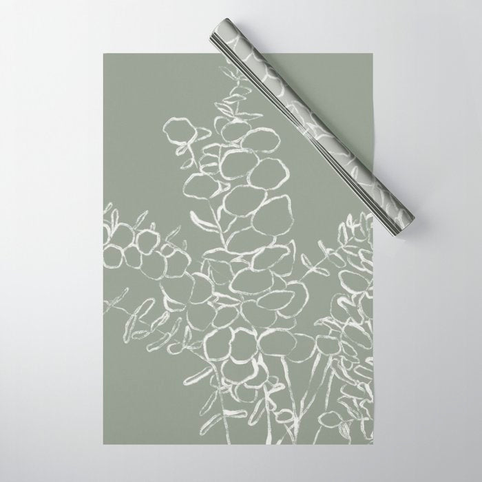 Eucalyptus Bunch Wrapping Paper Gallery Image 1