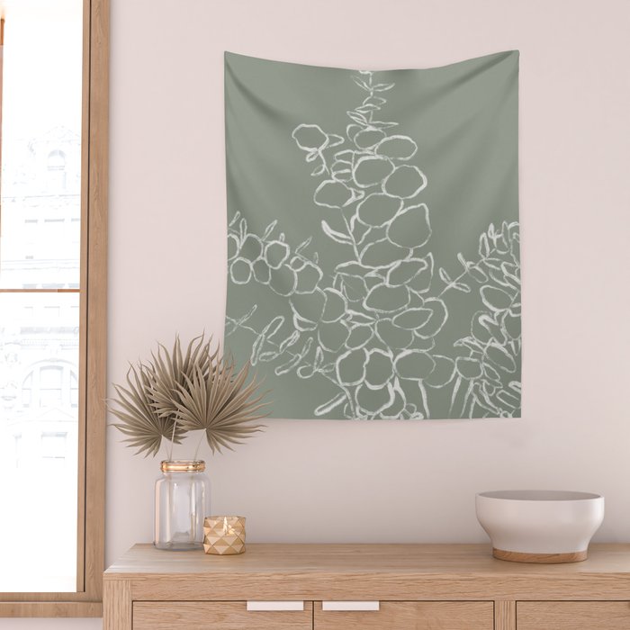 Eucalyptus Bunch Wall Tapestry Gallery Image 2