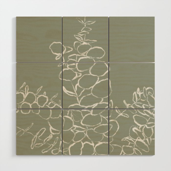 Eucalyptus Bunch Wood Wall Art Gallery Image 1