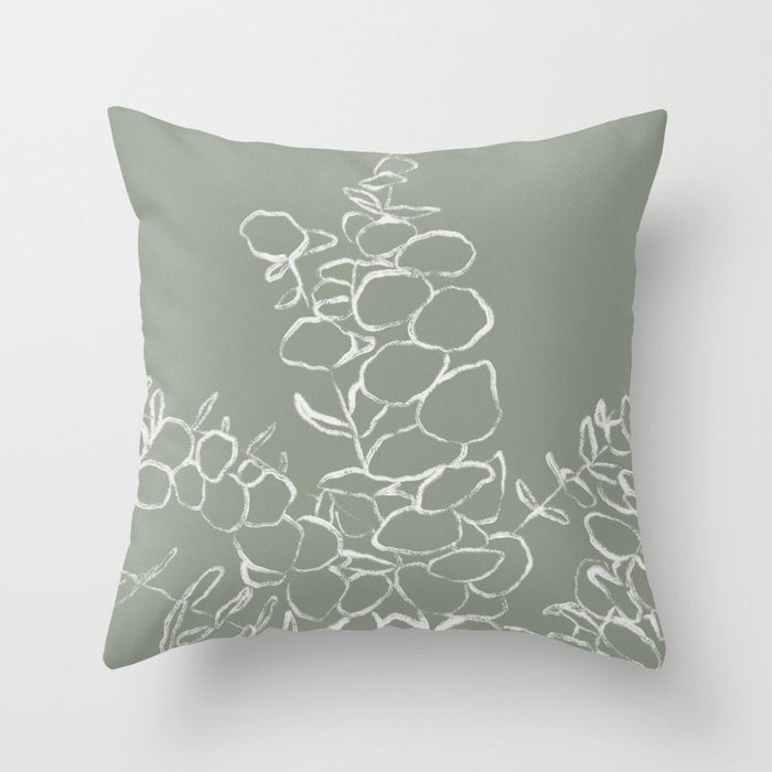 Eucalyptus Bunch Throw Pillow Gallery Image 6