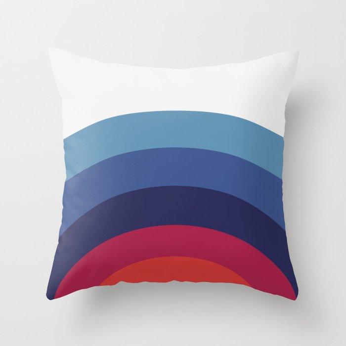 Retro Sunset Wave Vibes Throw Pillow Gallery Image 6
