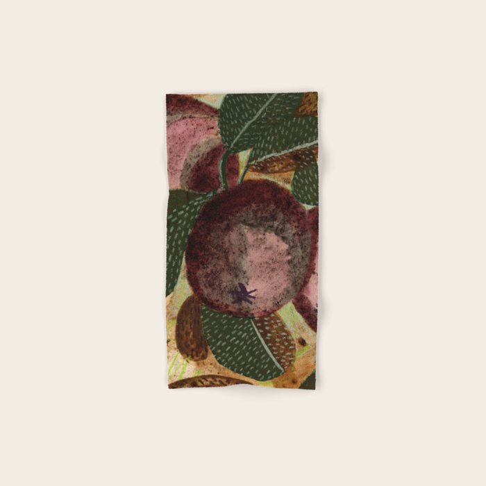 Fall Apple Orchard Painting in Red Delicious Bath Towel Gallery Image 1