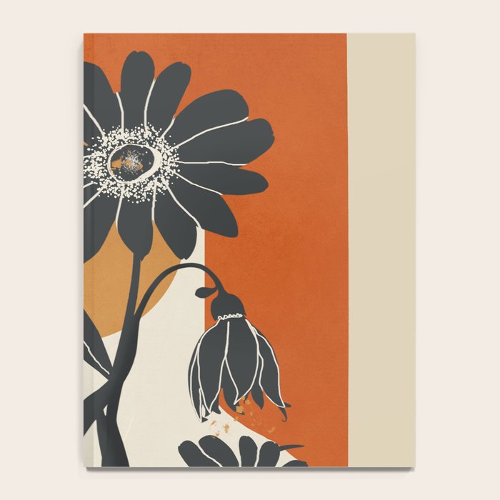 Modern Daisies in Contrast Notebook Gallery Image 4