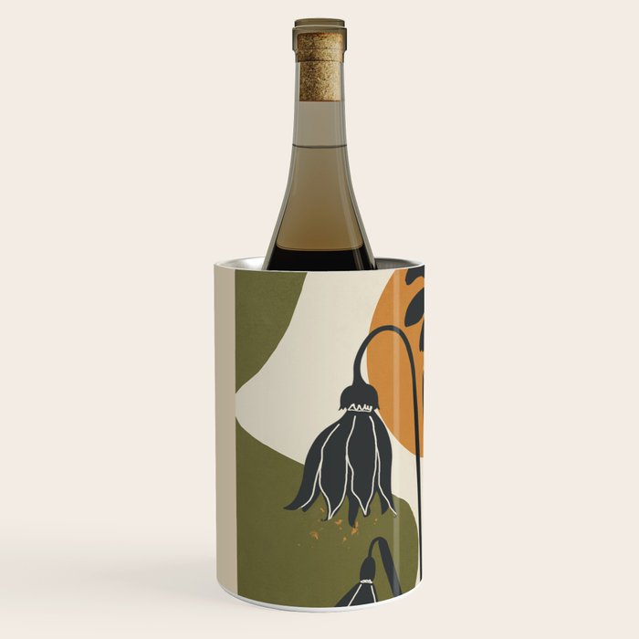 Modern Daisies in Contrast Wine Chiller Gallery Image 2