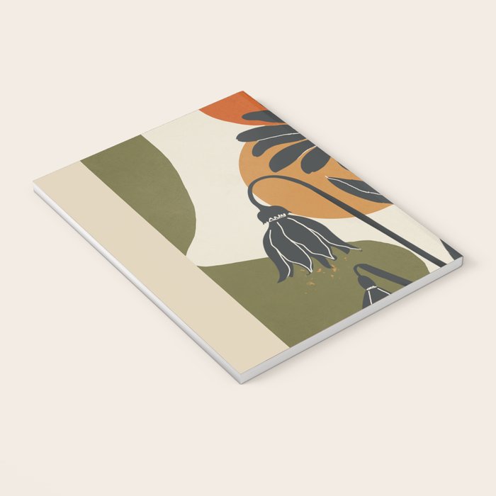 Modern Daisies in Contrast Notebook Gallery Image 3
