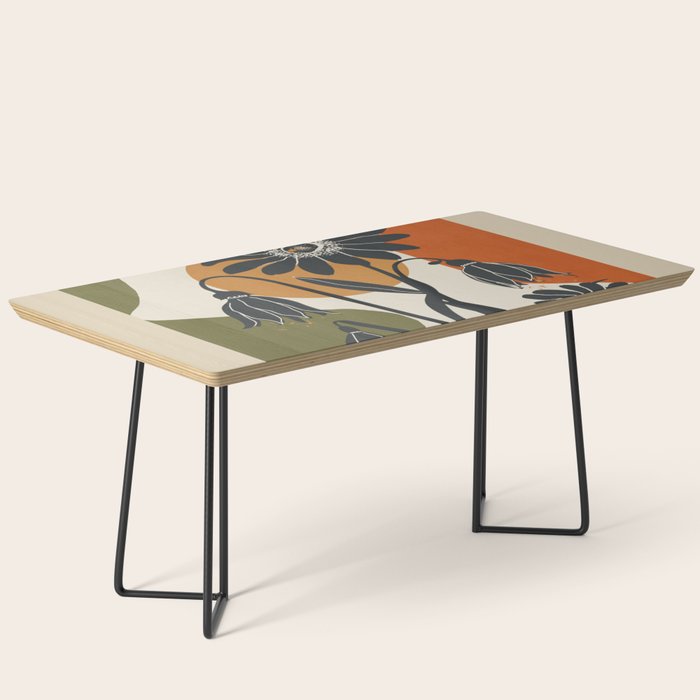Modern Daisies in Contrast Coffee Table Gallery Image 1