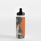Modern Daisies in Contrast Water Bottle Gallery Image 2