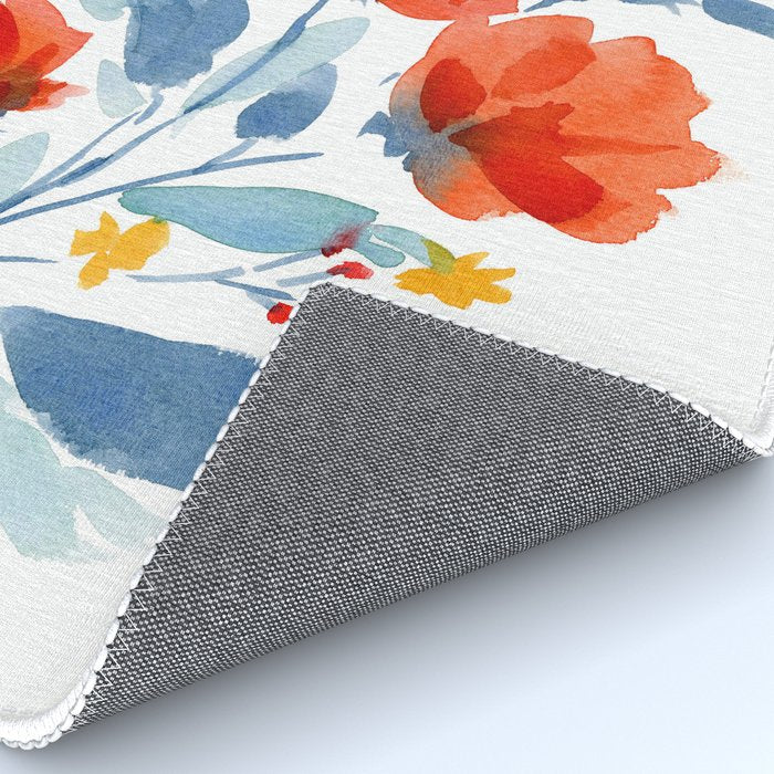 Watercolor Flowers Rug Gallery Image 4