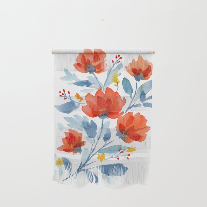 Watercolor Flowers Wall Hanging Gallery Image 1