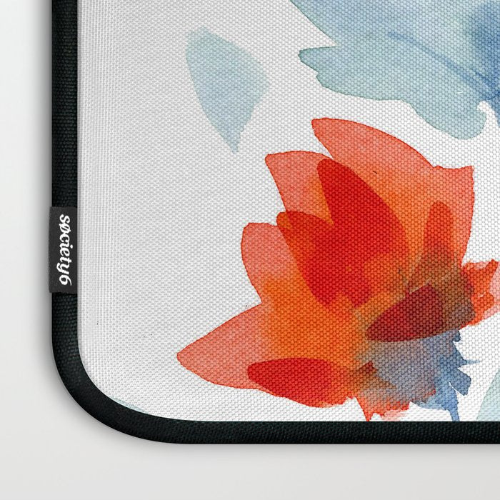 Watercolor Flowers Laptop Sleeve Gallery Image 3