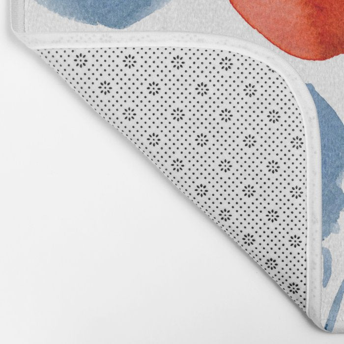 Watercolor Flowers Bath Mat Gallery Image 2
