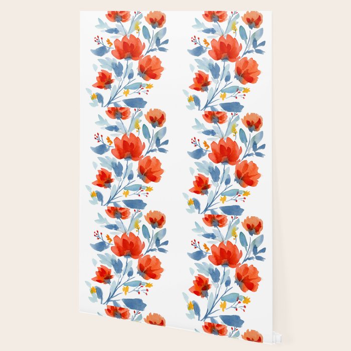 Watercolor Flowers Wallpaper Gallery Image 2