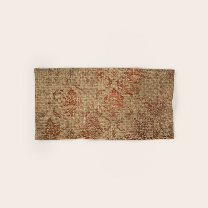 Aged Damask Texture 1 Bath Towel Gallery Image 1