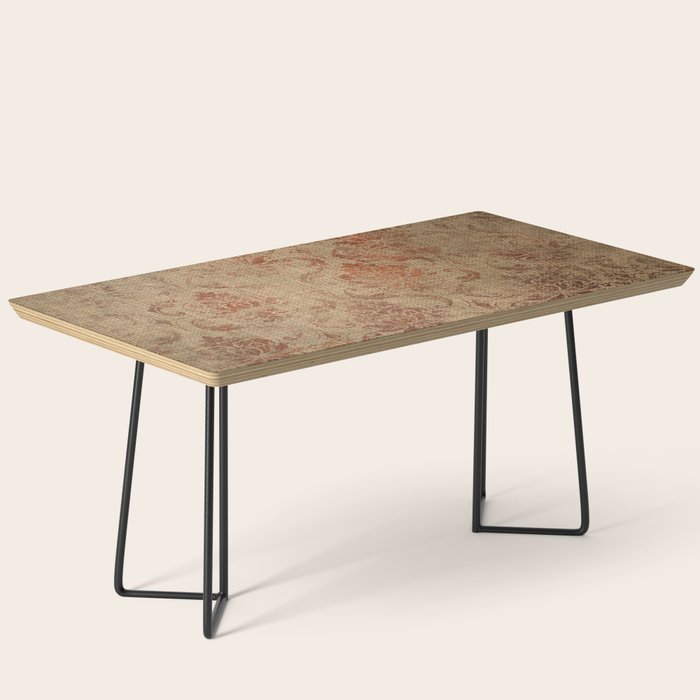 Aged Damask Texture 1 Coffee Table Gallery Image 1