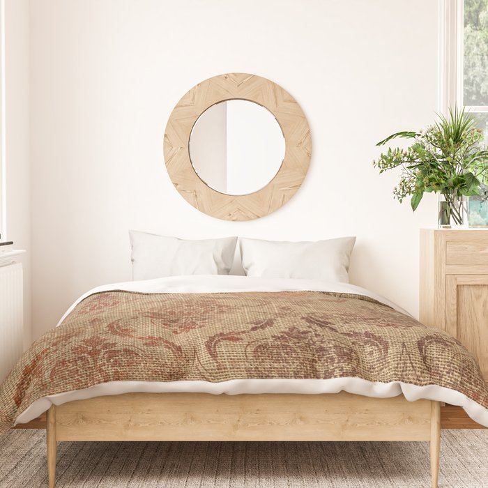 Aged Damask Texture 1 Duvet Cover Gallery Image 3