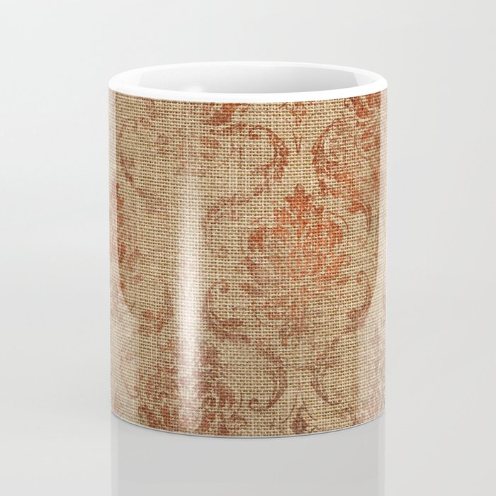 Aged Damask Texture 1 Coffee Mug Gallery Image 4