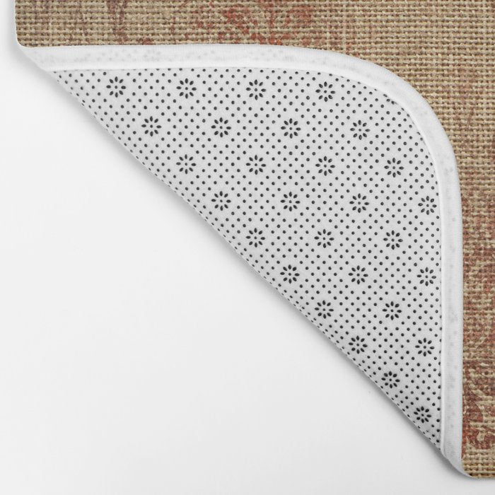 Aged Damask Texture 1 Bath Mat Gallery Image 2