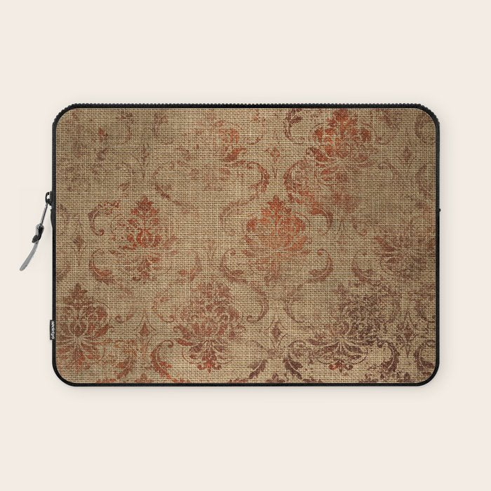 Aged Damask Texture 1 Laptop Sleeve Gallery Image 1