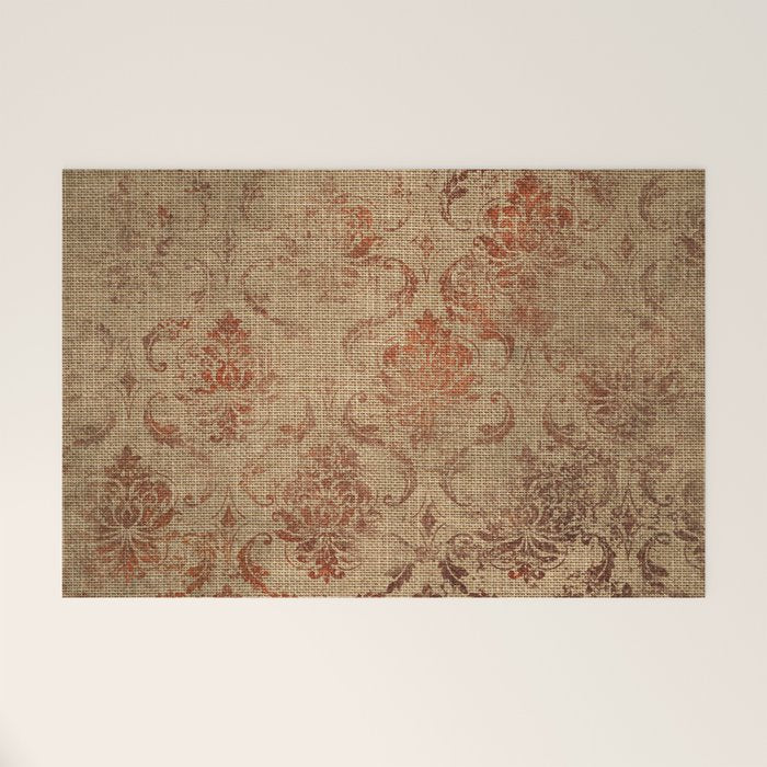 Aged Damask Texture 1 Welcome Mat Gallery Image 1