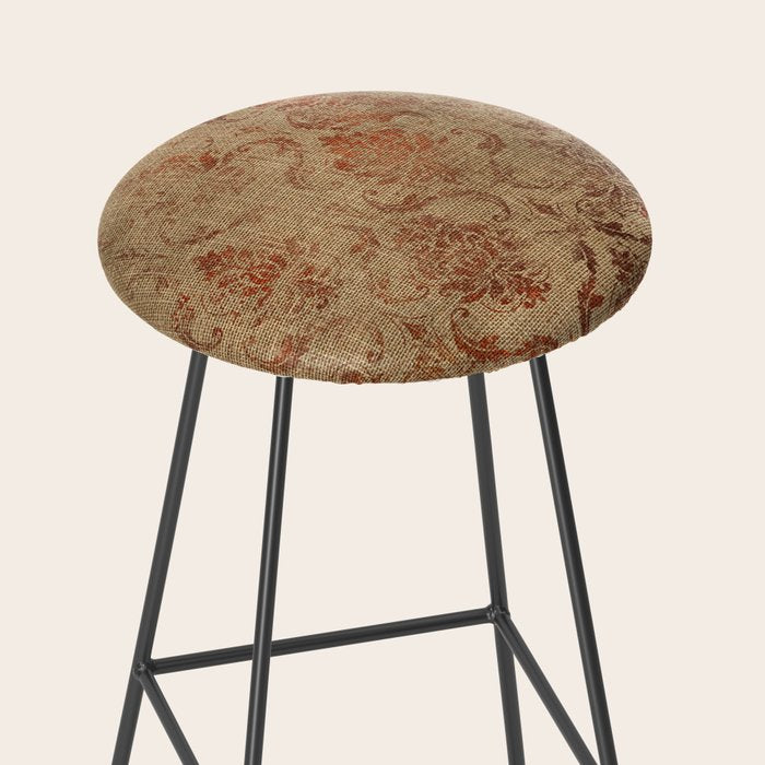 Aged Damask Texture 1 Stool Gallery Image 2