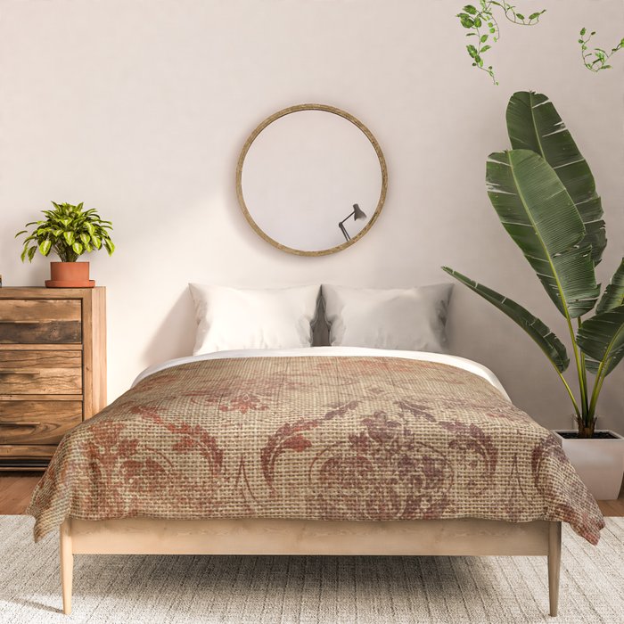 Aged Damask Texture 1 Comforter Gallery Image 3